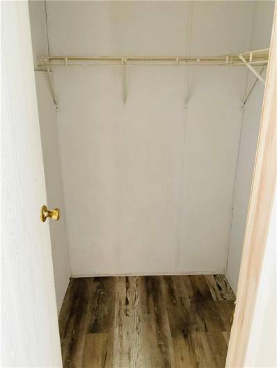 Walk in closet in Master Bedroom