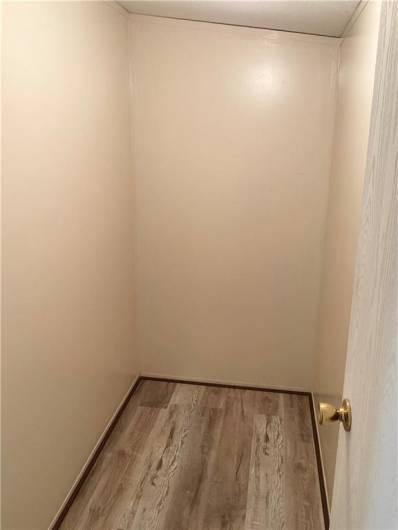 Second walk-in closet in Master