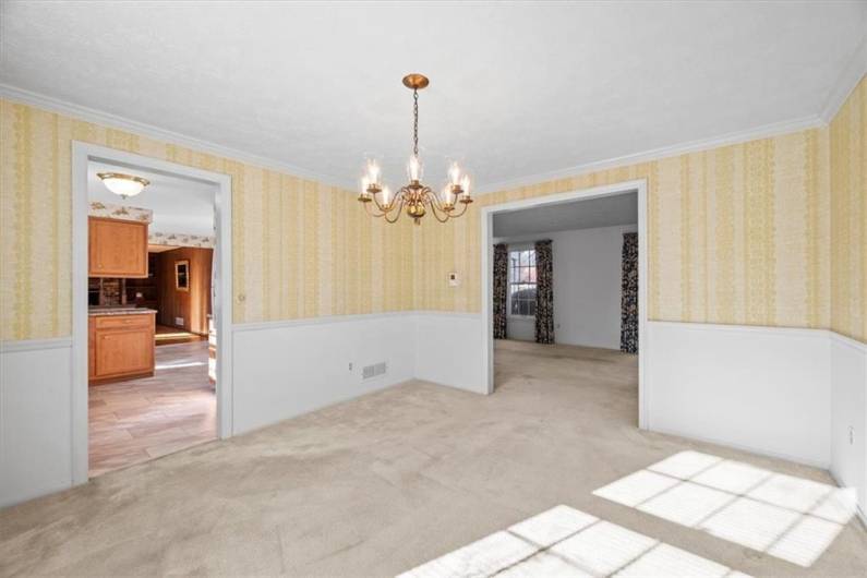 View toward Living Room & Kitchen