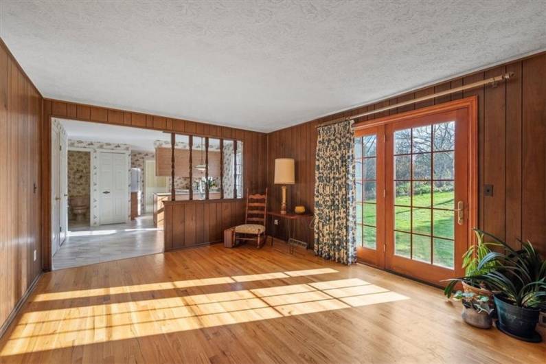 View toward Back Yard & Kitchen