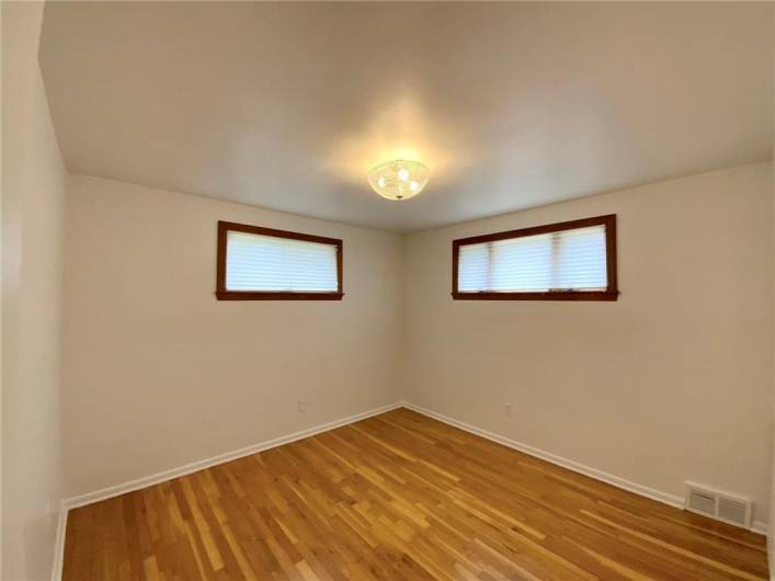 Second Bedroom with Gleaming Hard Wood Floors