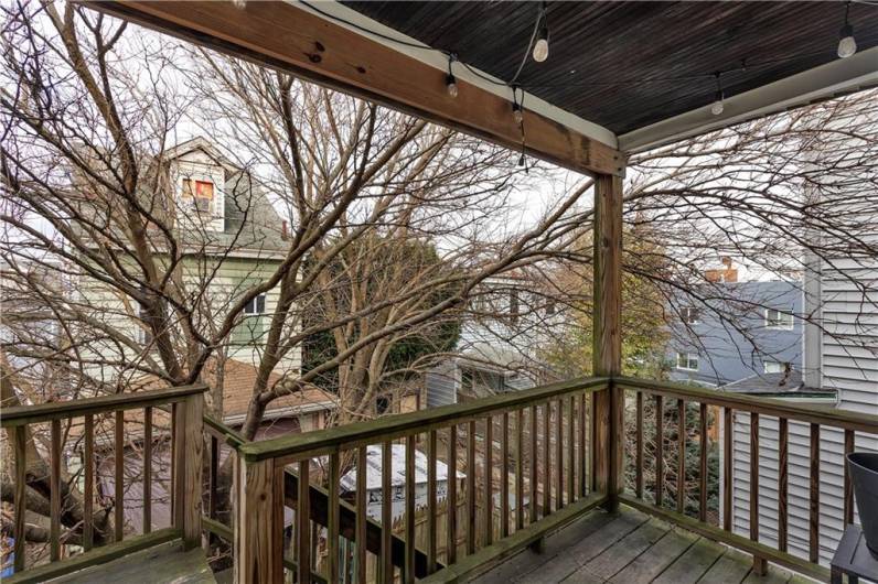 Upper Level Deck with Access From Kitchen of the Upper Unit.