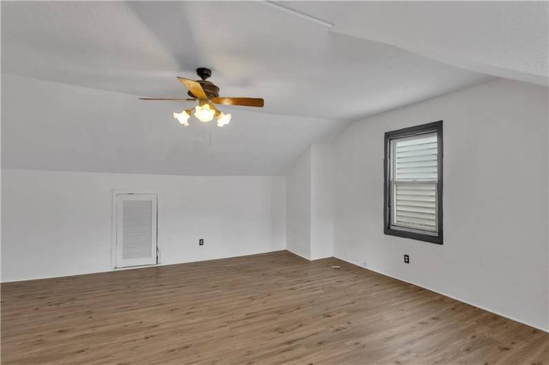 SO Many Possibilities for this Bedroom - Storage in the Eaves as Well.