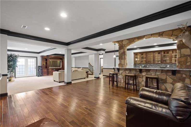 Spectacular lower level, perfect for entertaining!