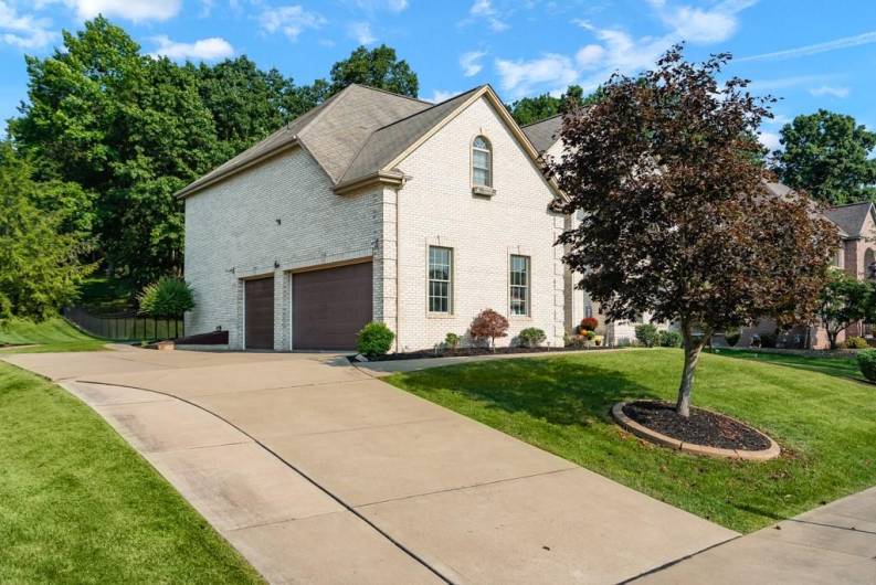 3 car attached garage with plenty of parking