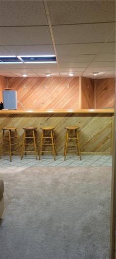 Beautiful Bar in the Finished Basement for entertaining guests