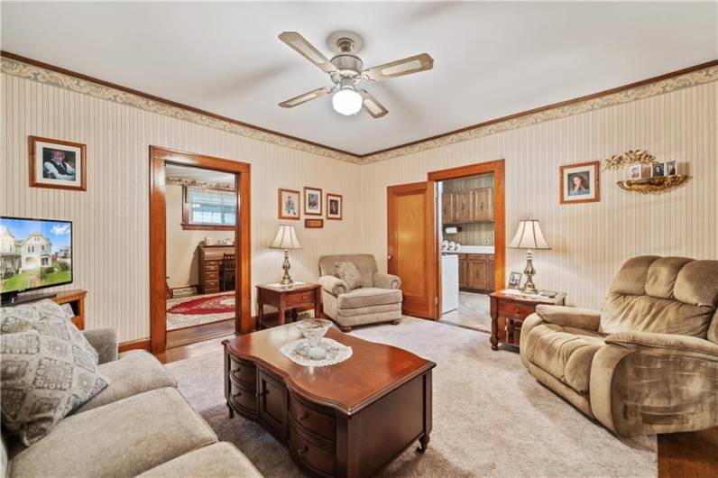 Living room on main floor. It could be a dining room as well!