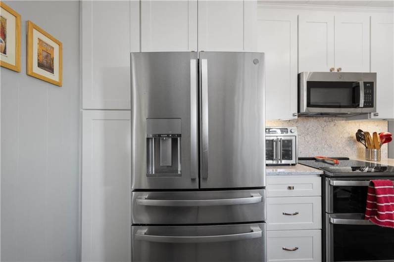 Full pantry cabinetry for amazing storage space!