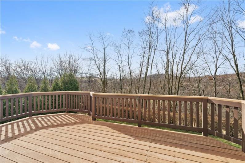 Take the party outside onto this low-maintenance deck w/stunning views...