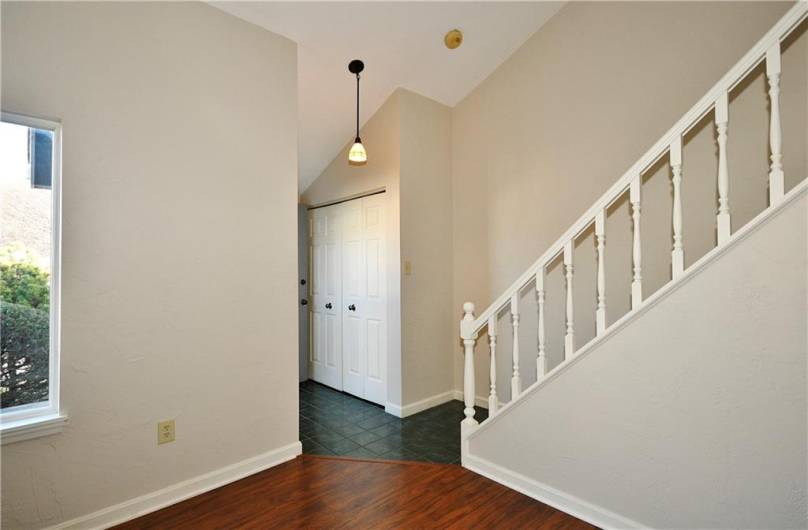 Welcoming Entry with large hall coat closet