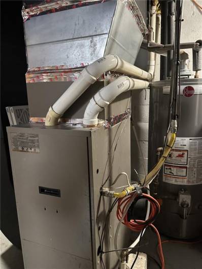 basement furnace and water tank