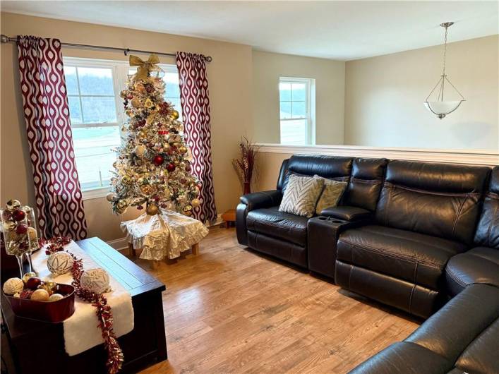 Open Loft used as a Family Room.