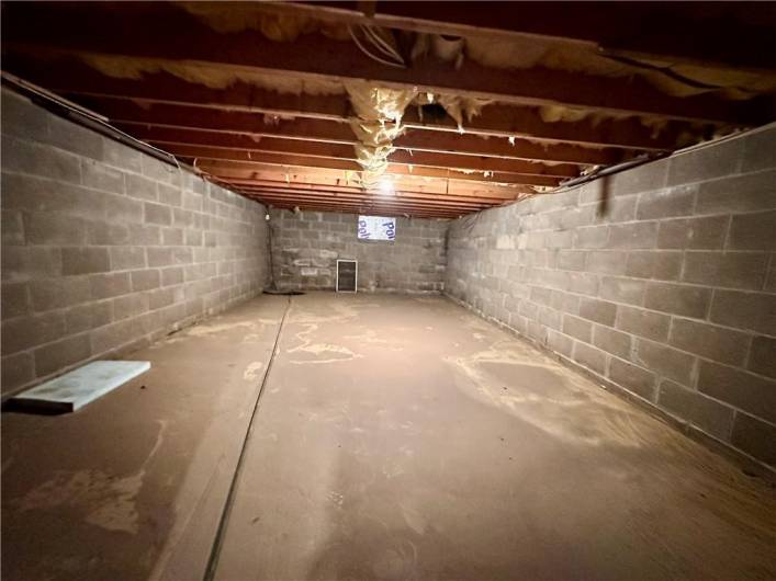 Extra room in basement