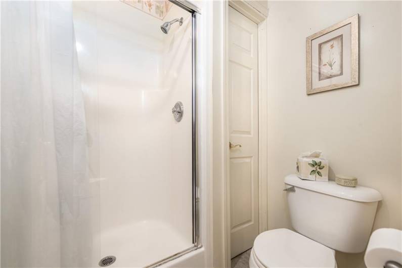 Easy access into the walk in shower.