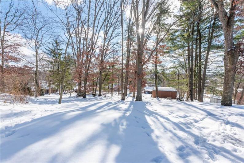 It's hard to believe you can get over an acre of yard and still see Bethel Park's high school and middle school campus form the front yard!