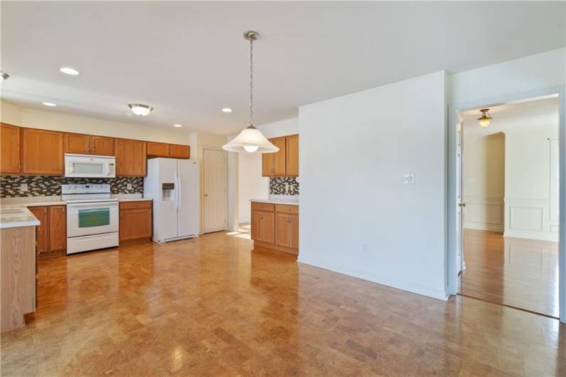 Another view of the oversized kitchen.