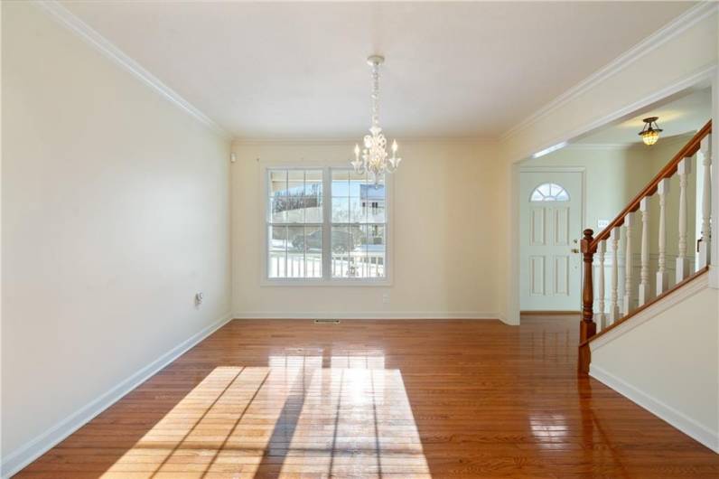 Another view of the formal dining room.