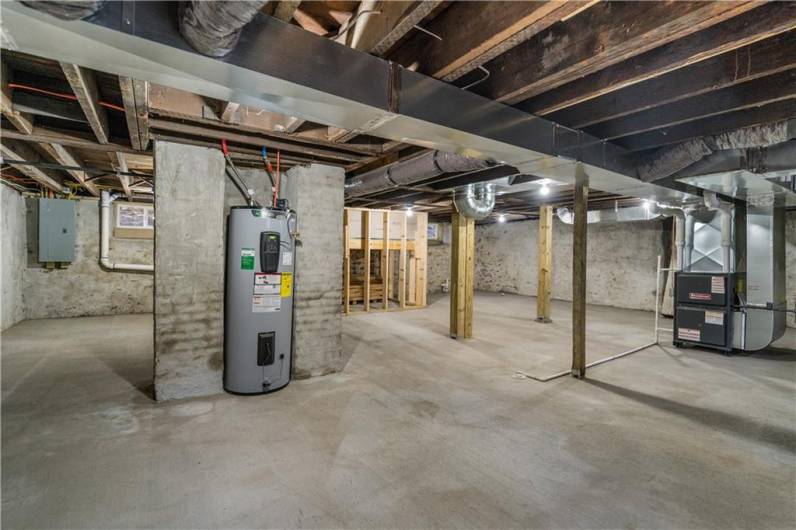 Even the basement has been updated with a new poured concrete floor and plumbing for a full bath!   The high-efficiency furnace will keep your utility bills down while the home stays cozy and warm.