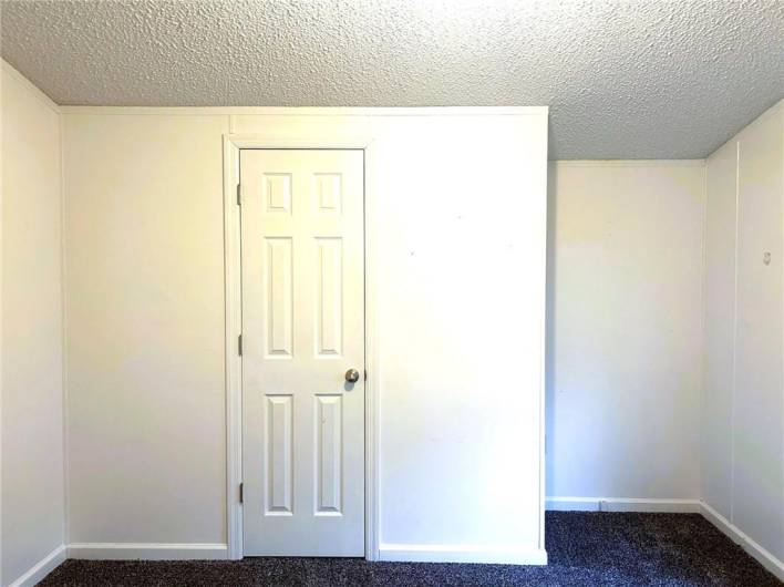 CLOSET, OVERHEAD LIGHTING AND CONVENIENT NOOK FOR DRESSER.