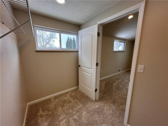 Spacious walk in closet approx.  8x6,  This space could also be used for an office.