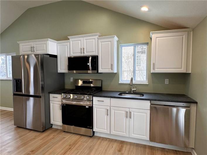 All new stainless kitchen appliances