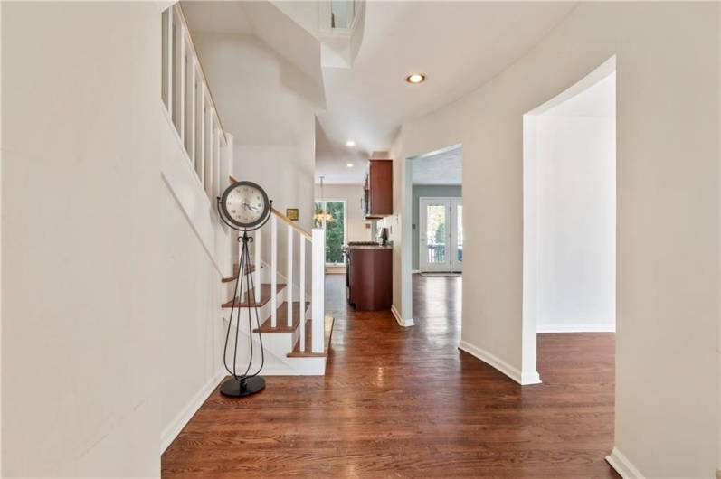 Hardwood floors throughout the main level