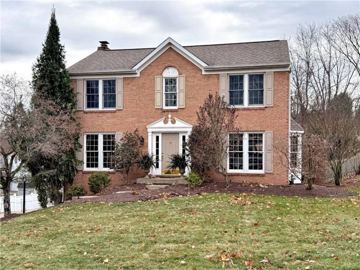 View of the home in the fall.