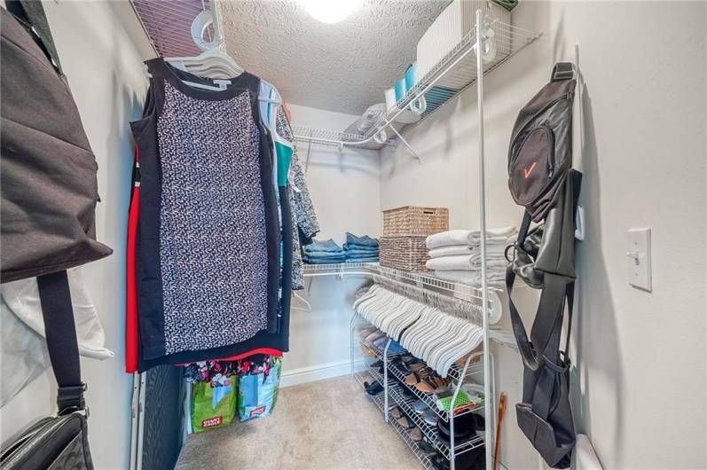 There is no shortage of storage in the massive owner's closet