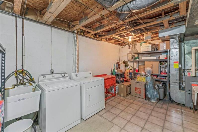 Lower Level Laundry Area/Storage  381 Jubilee Drive