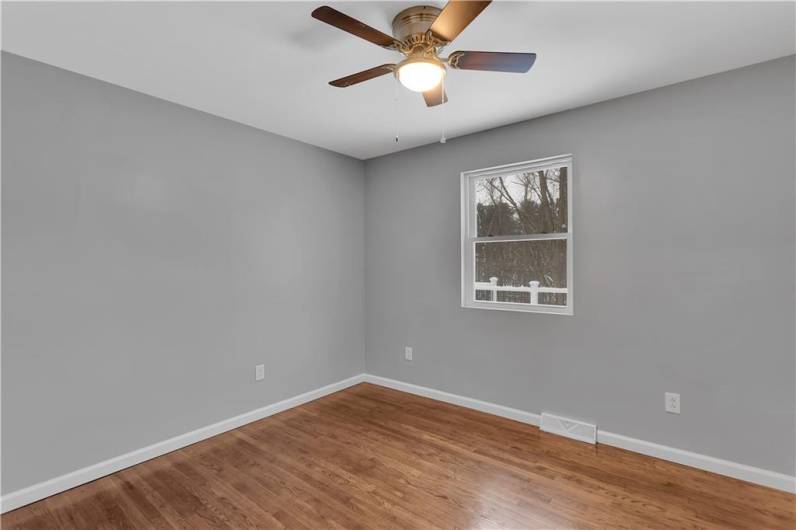 Third Bedroom With Ceiling Fan.