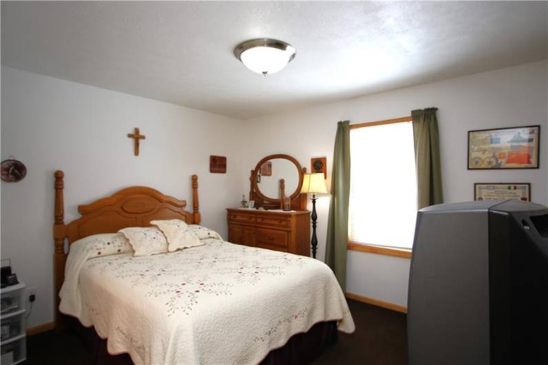 Another View of Bedroom and Continuing w/ the Wood Trim Baseboard