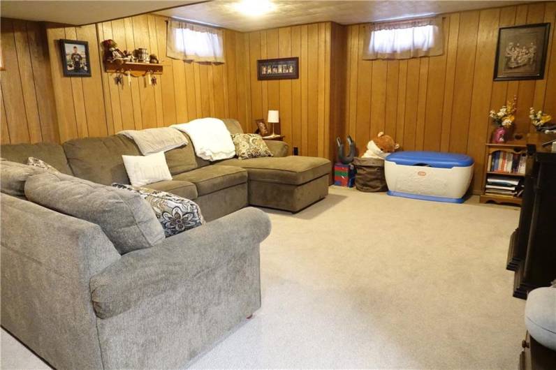 Spacious Lower Level Family Room