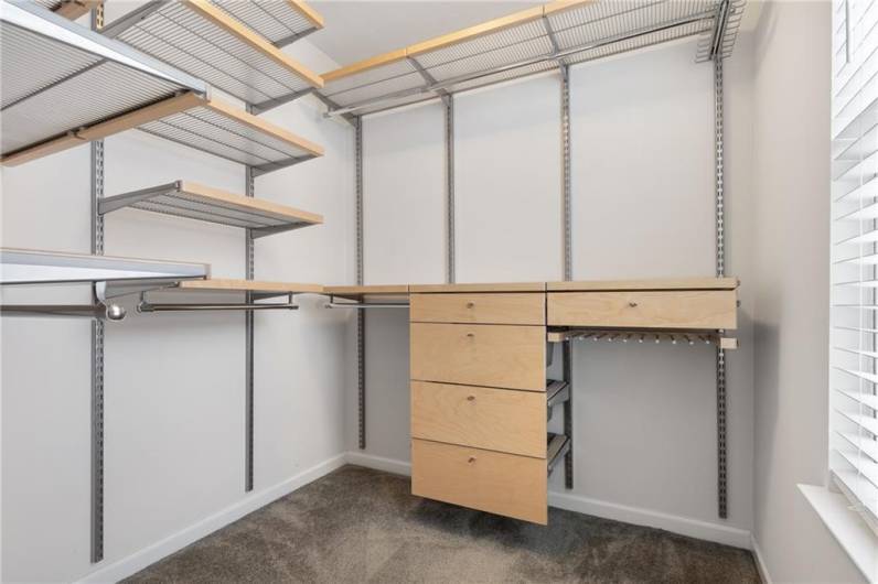 Custom 7x7 walk in closet.