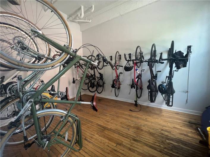 Bike storage room