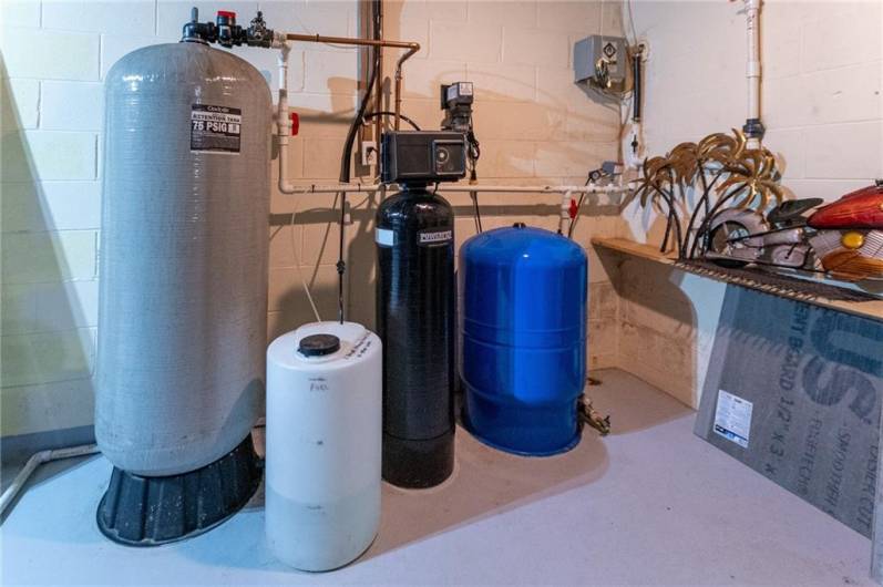 Water softener, reverse osmosis water filtration system