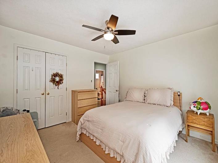 Bedroom #2 with large double closet.