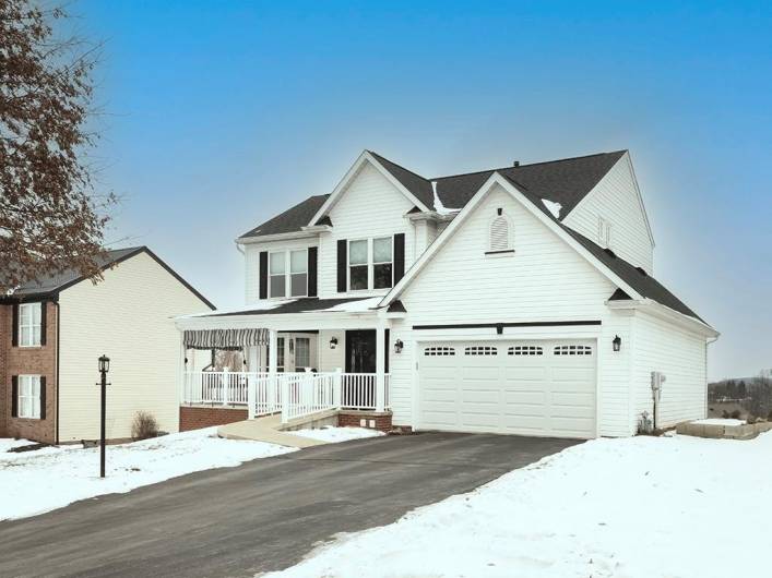 In addition to the two car Integral Garage, there is additional off-street parking for four more vehicles.