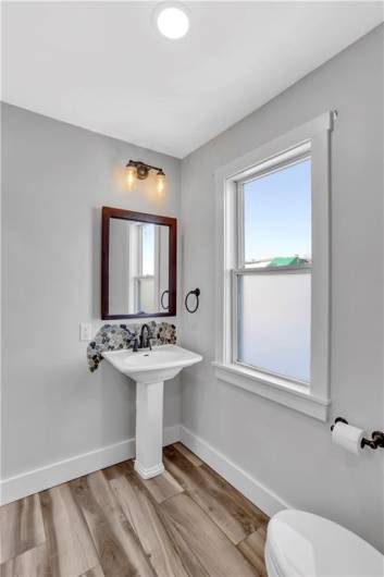 You'll love the convenience of a full bath on the main floor!