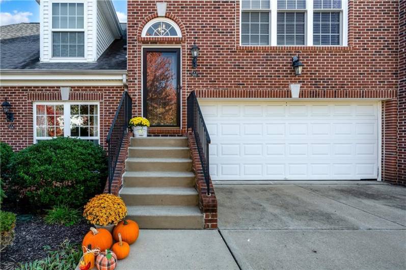 Beautiful front steps and brick front! Pics taken in fall prior to listing.