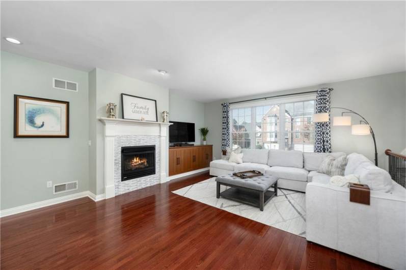 Fireplace with beautiful white tiles