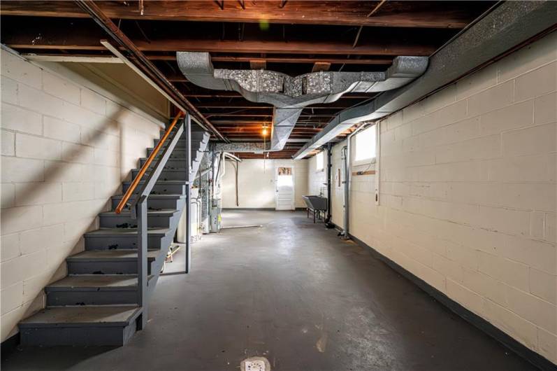 THE BASEMENTS ARE THE FULL LENGTH OF THE UPSTAIRS. GREAT PLACE FOR STORAGE OR MAYBE A FINISHED FAMILY ROOM?