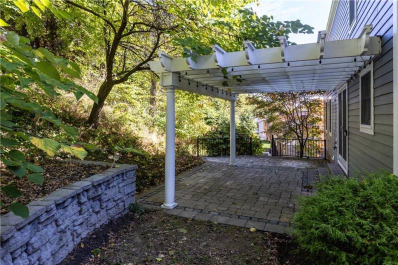 Rear Patio with Pergola