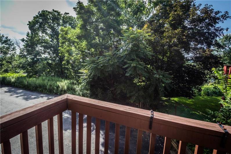 Balcony off living room.