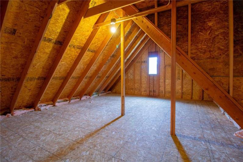 attic/storage space upstairs second floor