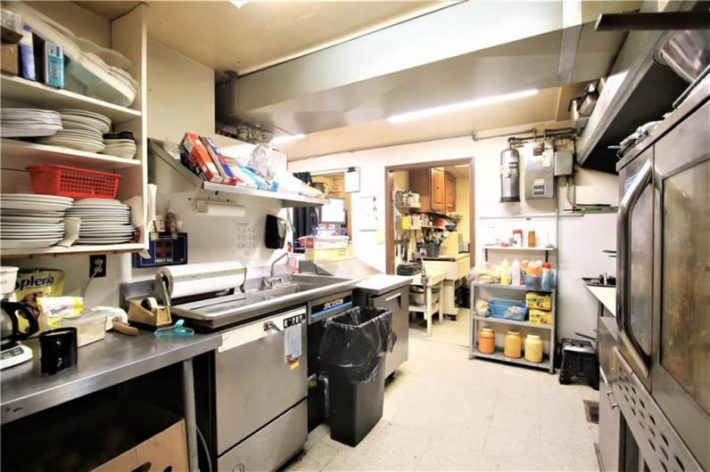 Stainless Steel Counter prep area