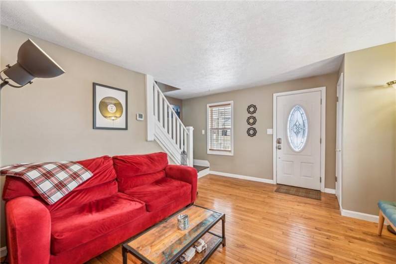 Hardwood floors through out entire house.