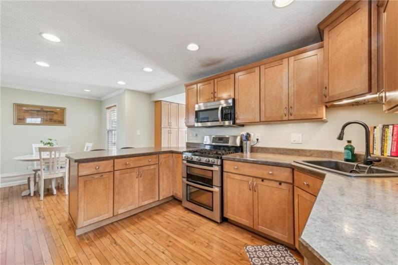 Renovated kitchen w/ plenty of cabinet space