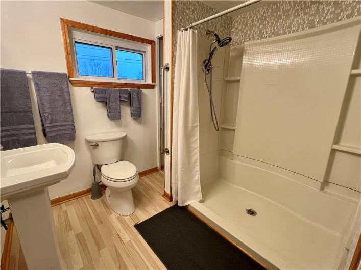 Big walk-in shower!