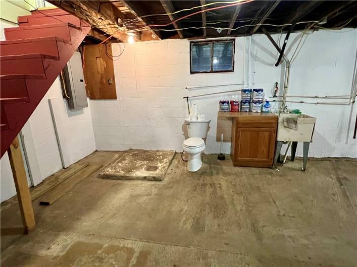 Pittsburgh toilet and potential to make a second bathroom!