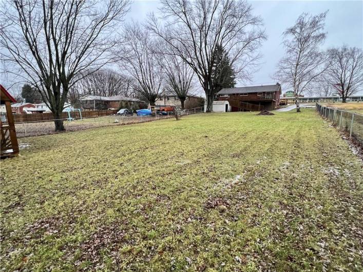 Awesome, gently sloping back yard!